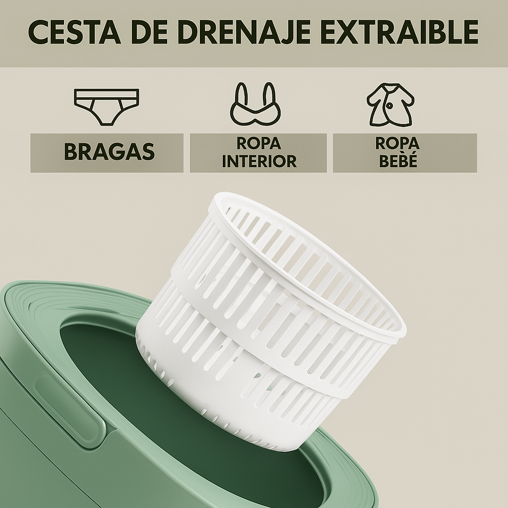 GoWash™ - Mini Lavadora Portátil de 8L