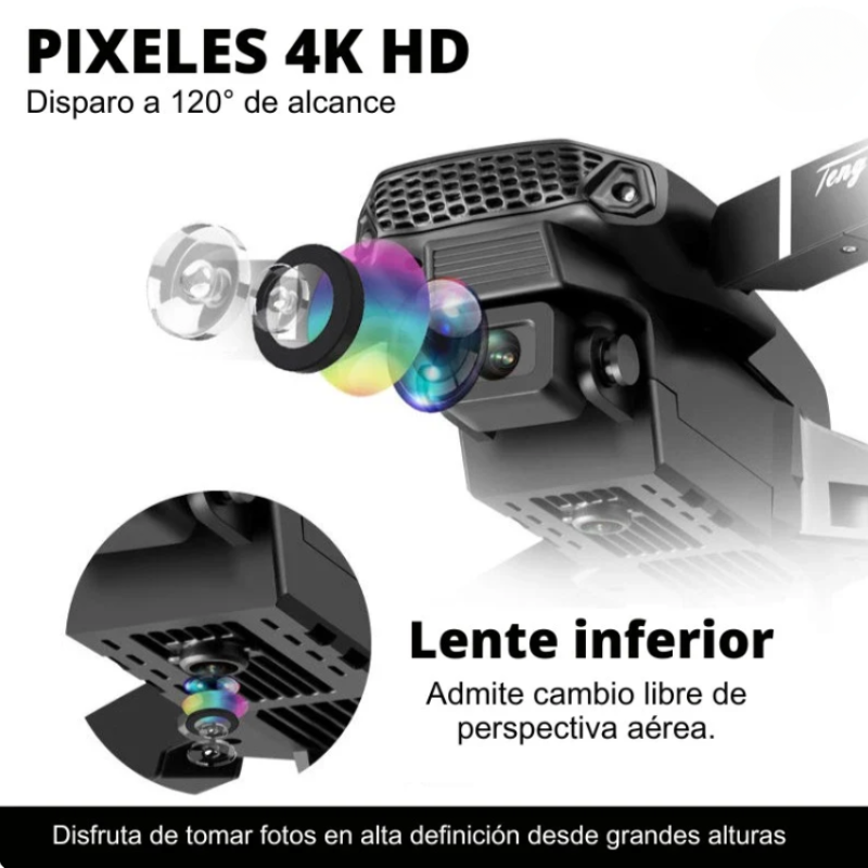 Dron DualView™ Doble Cámara 4K – Con Maletín Gratis