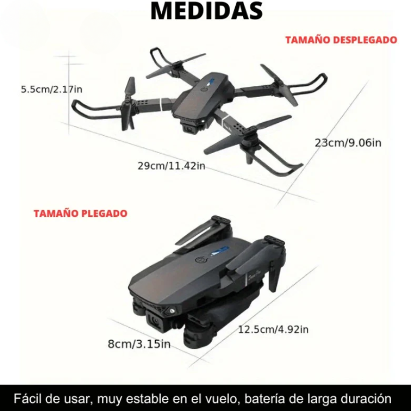 Dron DualView™ Doble Cámara 4K – Con Maletín Gratis