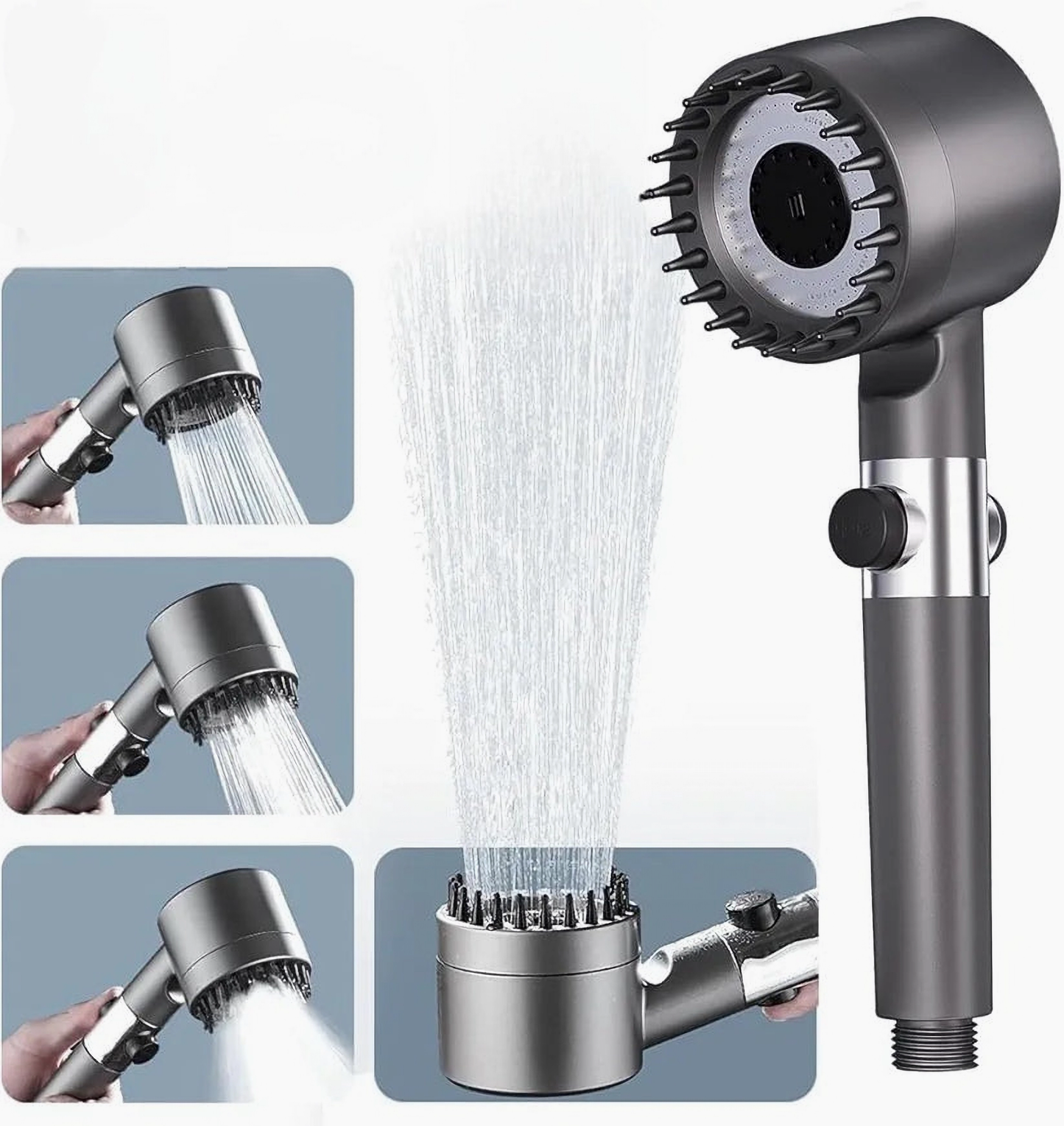 AquaSense™ – Alcachofa de Alta Presión + 2 Filtros purificadores