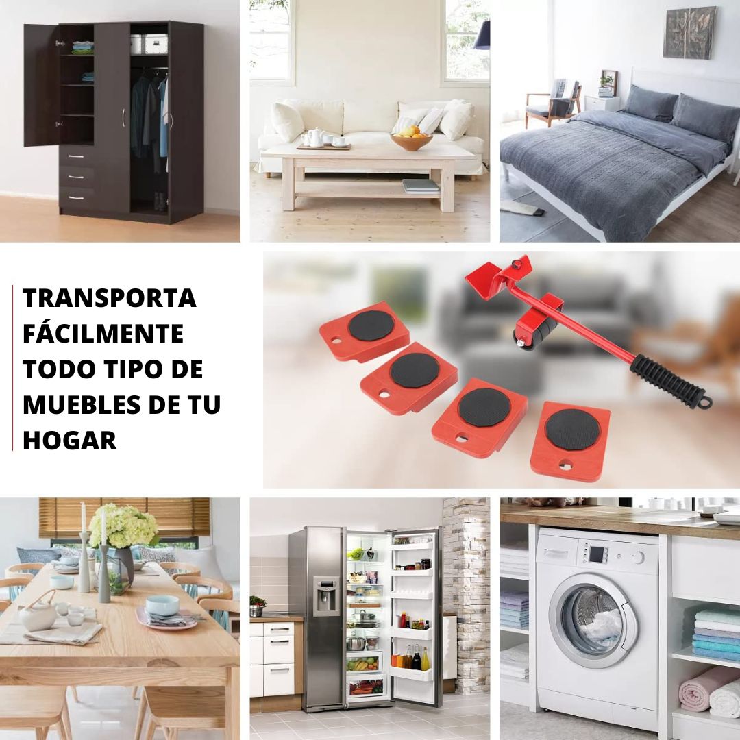 LevantaMuebles™ – Incluye 4 ruedas de regalo