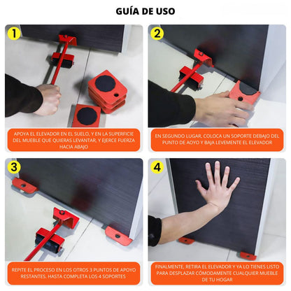 LevantaMuebles™ – Incluye 4 ruedas de regalo