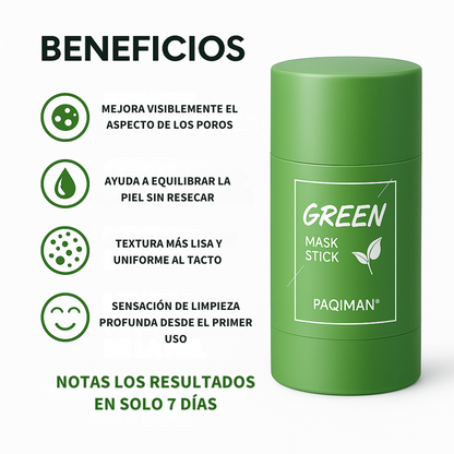¡OFERTA 2x1! Mascarilla de Té Verde – Purifica y Refresca tu Piel