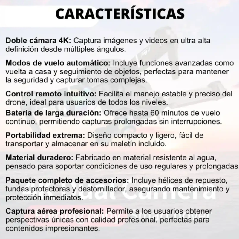 Dron DualView™ Doble Cámara 4K – Con Maletín Gratis