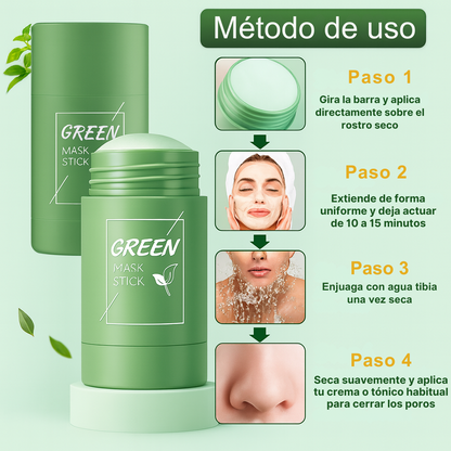 ¡OFERTA 2x1! Mascarilla de Té Verde – Purifica y Refresca tu Piel